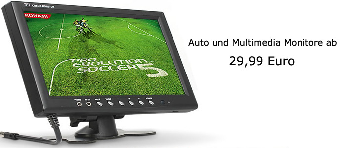 Auto und Multimedia-Monitore