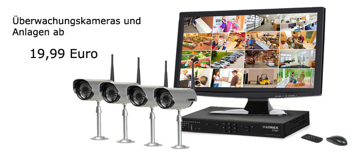 &Uuml;berwachungskameras und &Uuml;berwachungsanlagen f&uuml;r Ihre Sicherheit